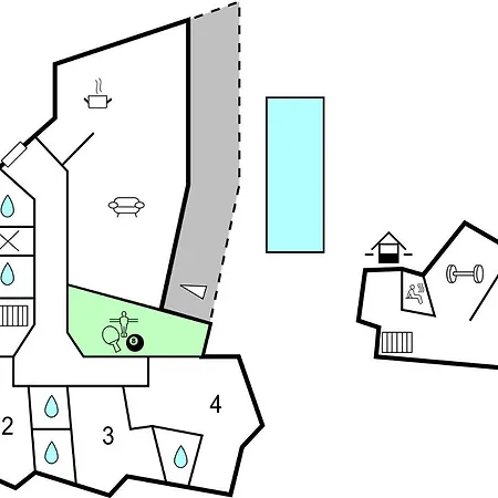Amazing In With Sauna, Wifi And Outdoor Swimming Pool Hébergement de vacances